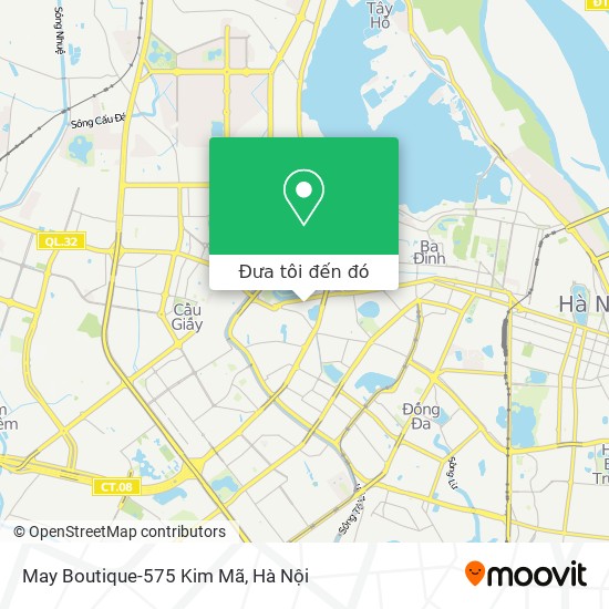 Bản đồ May Boutique-575 Kim Mã