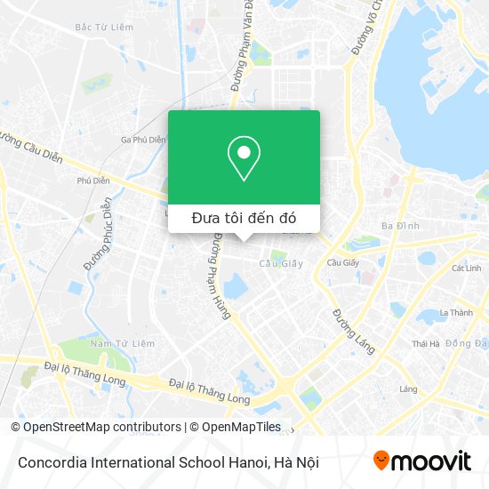 Bản đồ Concordia International School Hanoi