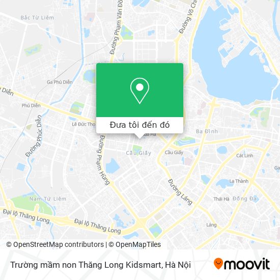 Bản đồ Trường mầm non Thăng Long Kidsmart