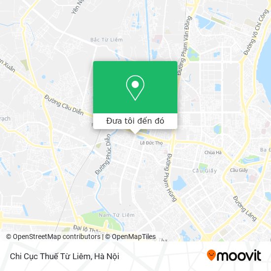 Bản đồ Chi Cục Thuế Từ Liêm