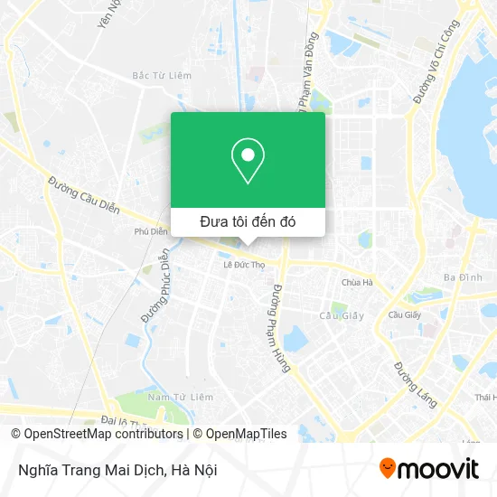 Bản đồ Nghĩa Trang Mai Dịch