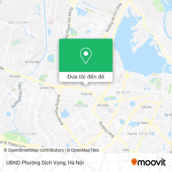 Bản đồ UBND Phường Dịch Vọng