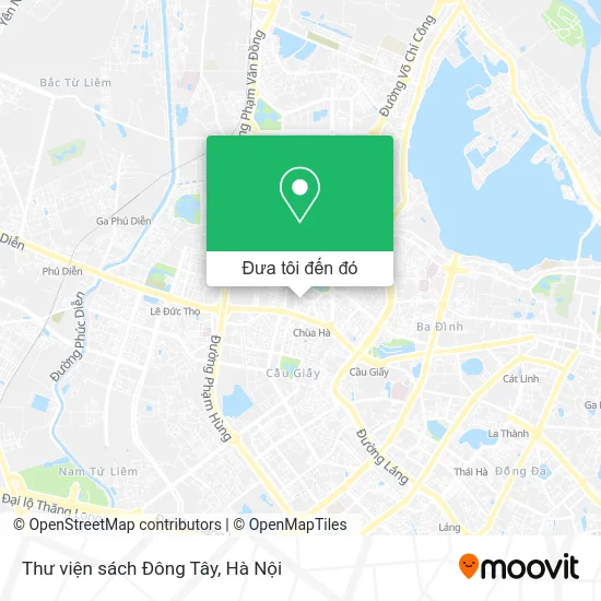 Bản đồ Thư viện sách Đông Tây