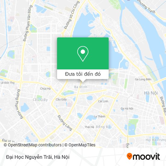 Bản đồ Đại Học Nguyễn Trãi