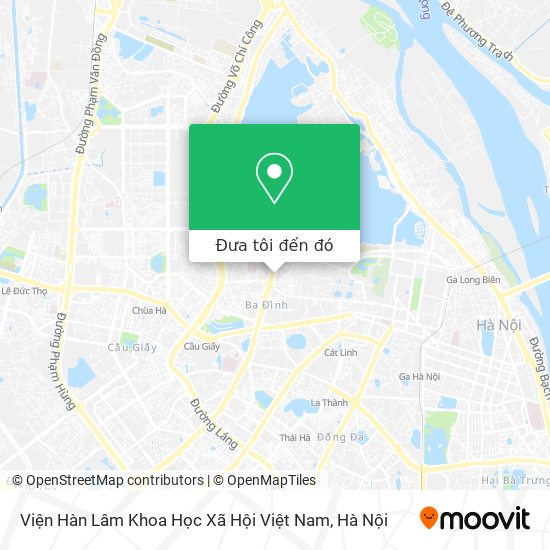 Bản đồ Viện Hàn Lâm Khoa Học Xã Hội Việt Nam