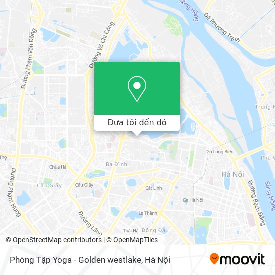 Bản đồ Phòng Tập Yoga - Golden westlake