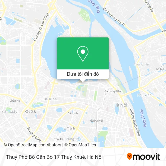 Bản đồ Thuỷ Phở Bò Gân Bò 17 Thuỵ Khuê