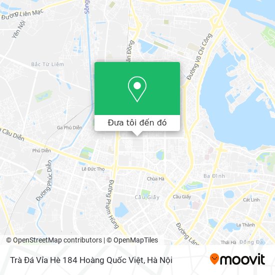 Bản đồ Trà Đá Vỉa Hè 184 Hoàng Quốc Việt