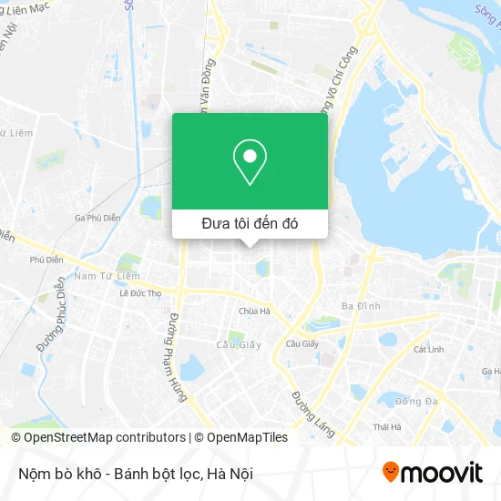 Bản đồ Nộm bò khô - Bánh bột lọc