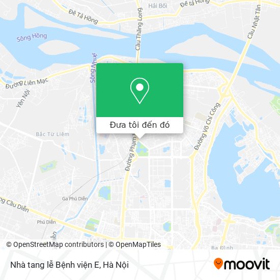 Bản đồ Nhà tang lễ Bệnh viện E