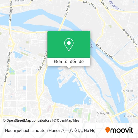 Bản đồ Hachi ju-hachi shouten Hanoi 八十八商店