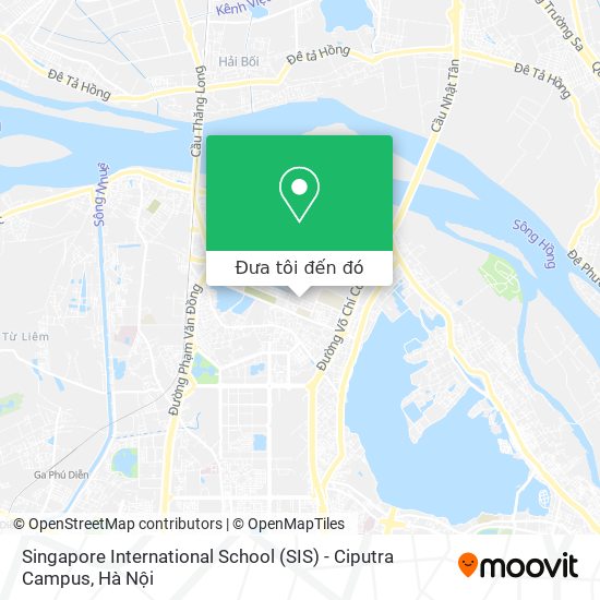 Bản đồ Singapore International School (SIS) - Ciputra Campus