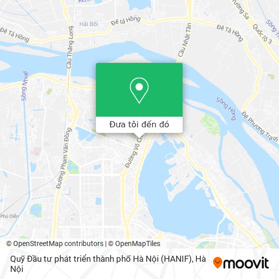 Bản đồ Quỹ Đầu tư phát triển thành phố Hà Nội (HANIF)