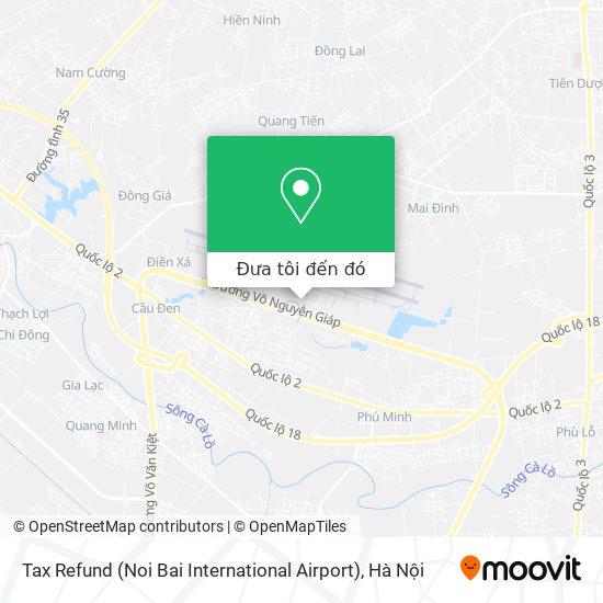 Bản đồ Tax Refund (Noi Bai International Airport)