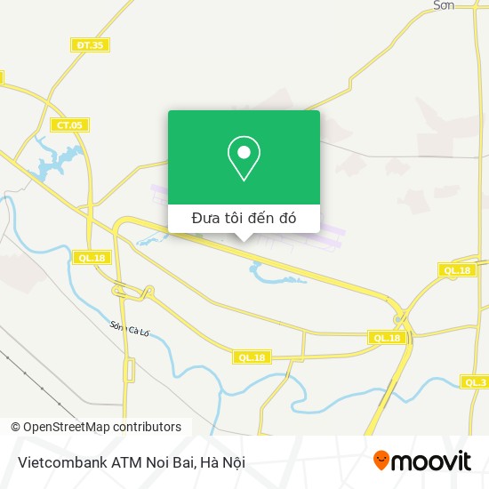 Bản đồ Vietcombank ATM Noi Bai