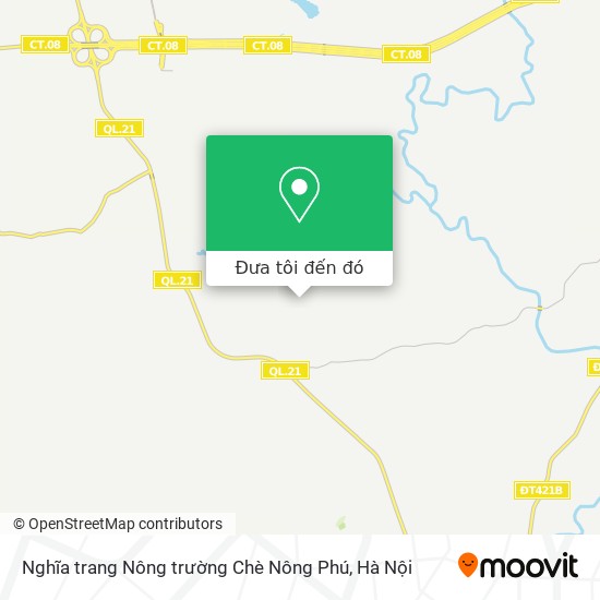 Bản đồ Nghĩa trang Nông trường Chè Nông Phú