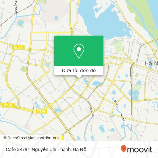 Bản đồ Cafe 34/91 Nguyễn Chí Thanh
