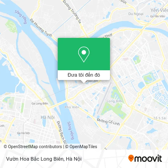 Bản đồ Vườn Hoa Bắc Long Biên