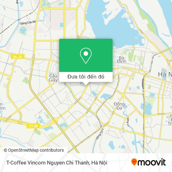Bản đồ T-Coffee Vincom Nguyen Chi Thanh