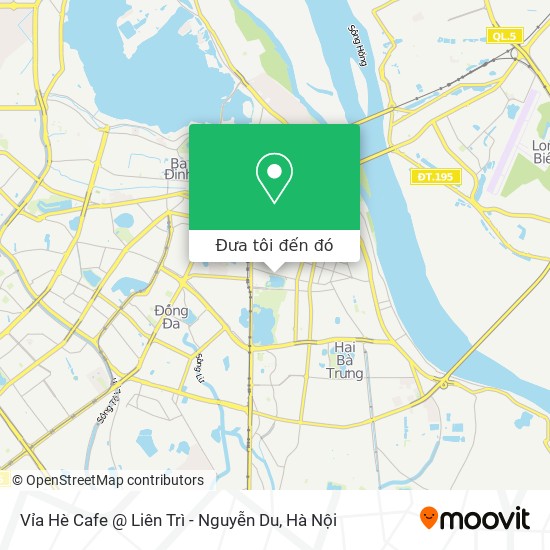 Bản đồ Vỉa Hè Cafe @ Liên Trì - Nguyễn Du