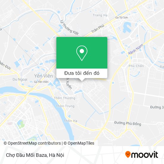 Bản đồ Chợ Đầu Mối Baza