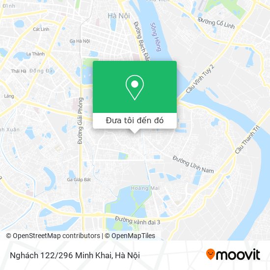 Bản đồ Nghách 122/296 Minh Khai