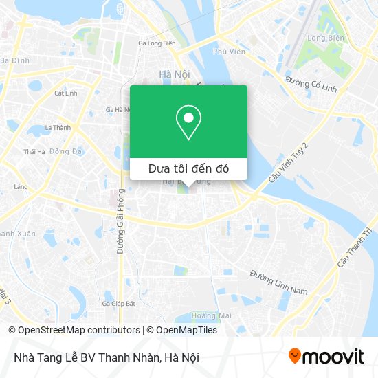 Bản đồ Nhà Tang Lễ BV Thanh Nhàn