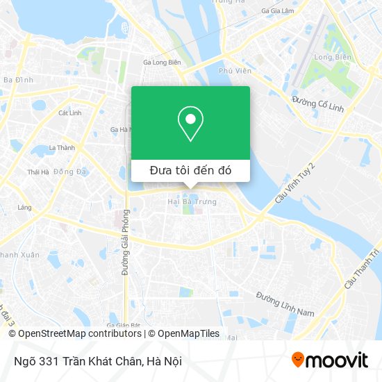 Bản đồ Ngõ 331 Trần Khát Chân