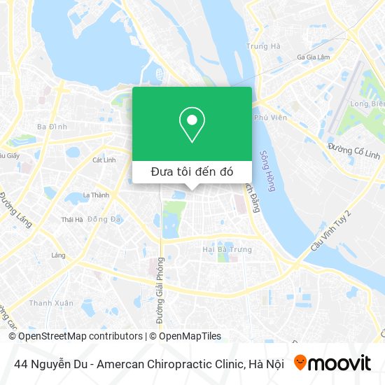 Bản đồ 44 Nguyễn Du - Amercan Chiropractic Clinic