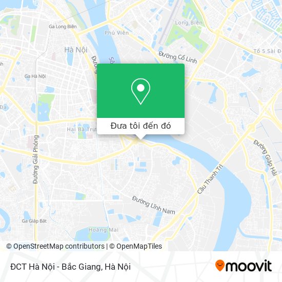 Bản đồ ĐCT Hà Nội - Bắc Giang