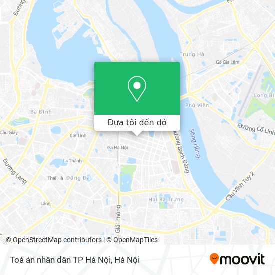 Bản đồ Toà án nhân dân TP Hà Nội