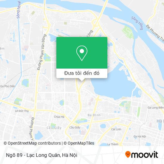 Bản đồ Ngõ 89 - Lạc Long Quân