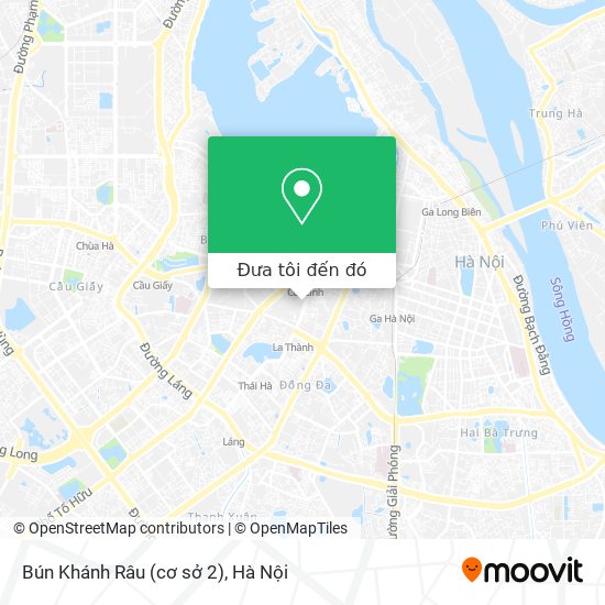 Bản đồ Bún Khánh Râu (cơ sở 2)