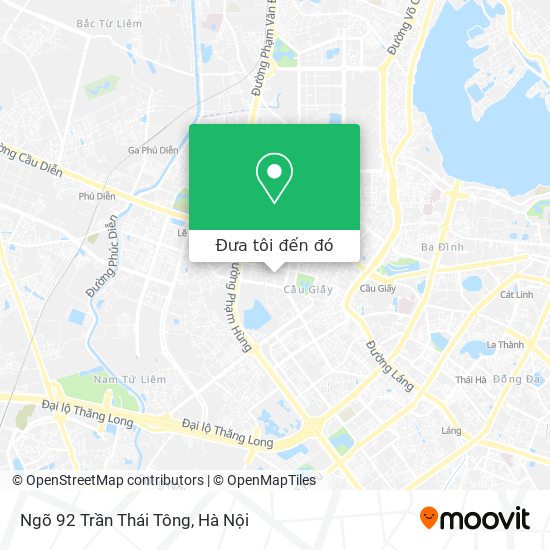 Bản đồ Ngõ 92 Trần Thái Tông