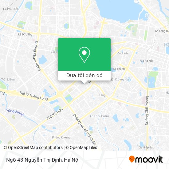 Bản đồ Ngõ 43 Nguyễn Thị Định