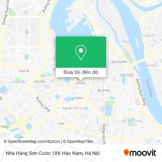 Bản đồ Nhà Hàng Sơn Cước 186 Hào Nam