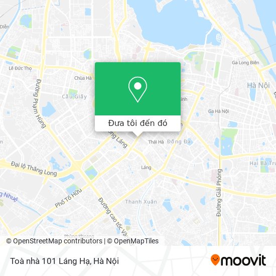 Bản đồ Toà nhà 101 Láng Hạ