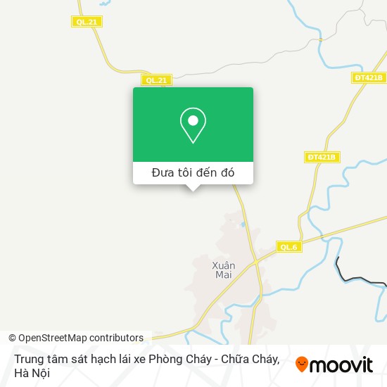 Bản đồ Trung tâm sát hạch lái xe Phòng Cháy - Chữa Cháy