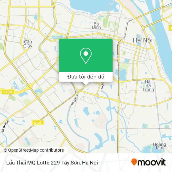 Bản đồ Lẩu Thái MQ Lotte 229 Tây Sơn