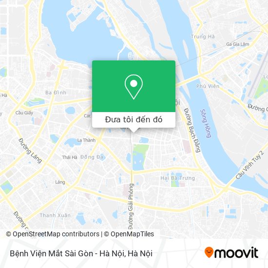 Bản đồ Bệnh Viện Mắt Sài Gòn - Hà Nội