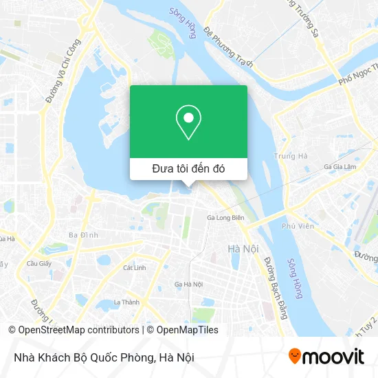 Bản đồ Nhà Khách Bộ Quốc Phòng
