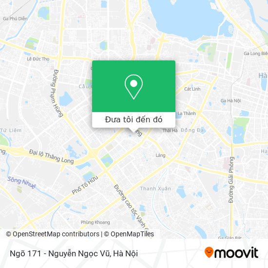 Bản đồ Ngõ 171 - Nguyễn Ngọc Vũ