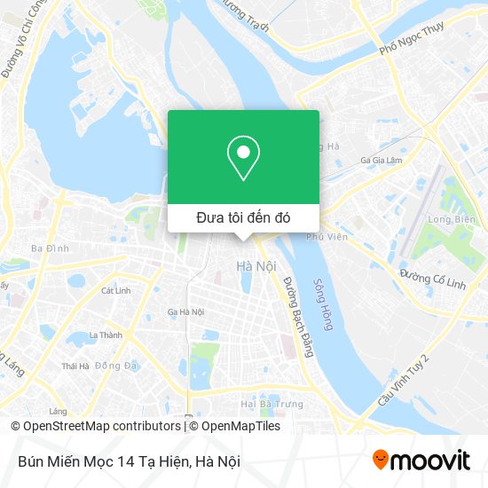 Bản đồ Bún Miến Mọc 14 Tạ Hiện
