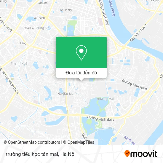 Bản đồ trường tiểu học tân mai