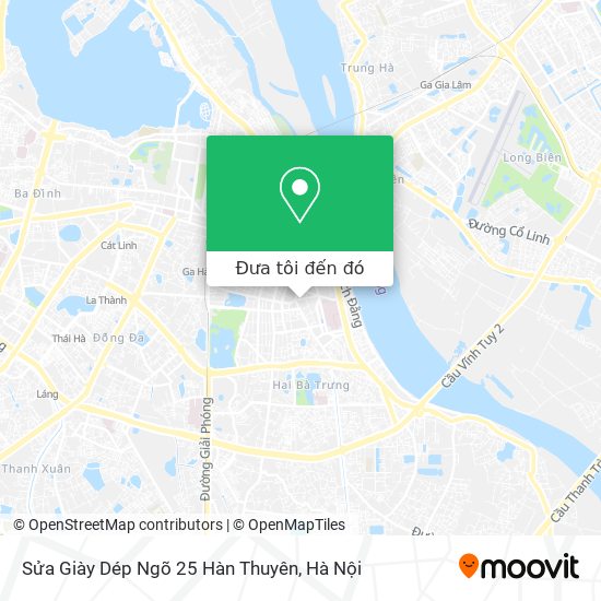 Bản đồ Sửa Giày Dép Ngõ 25 Hàn Thuyên