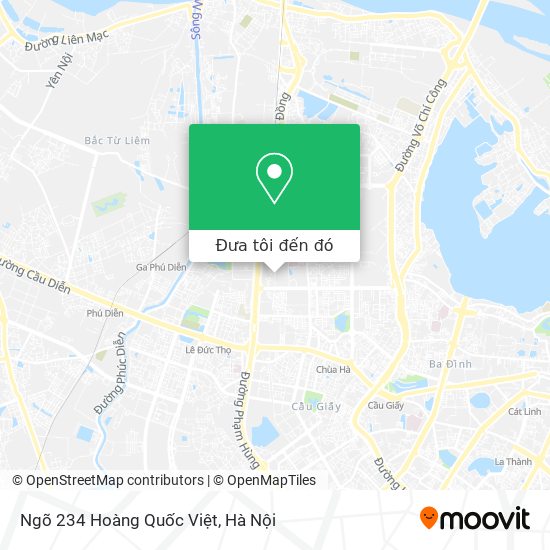 Bản đồ Ngõ 234 Hoàng Quốc Việt