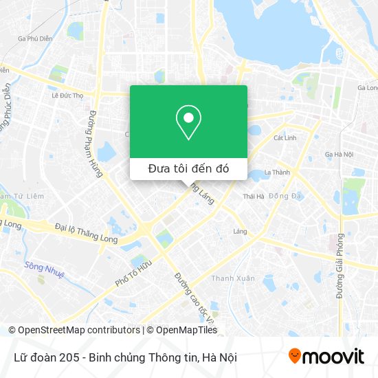 Bản đồ Lữ đoàn 205 - Binh chủng Thông tin