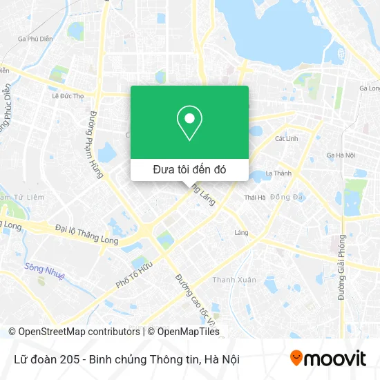 Bản đồ Lữ đoàn 205 - Binh chủng Thông tin