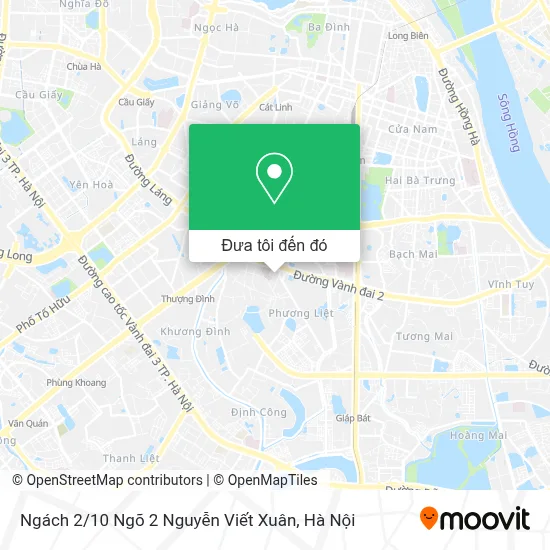 Bản đồ chỉ dẫn đường đến Ngõ 10 Nguyễn Viết Xuân, Khương Mai, Thanh Xuân