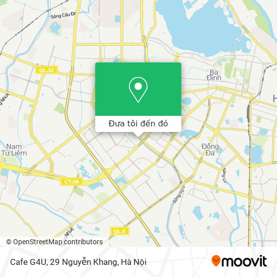 Bản đồ Cafe G4U, 29 Nguyễn Khang
